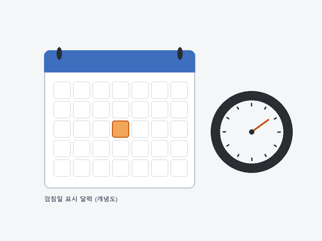 벽에 걸린 9월 달력과 그 아래 놓인 전기 계량기 검침 안내문을 확인하는 모습
