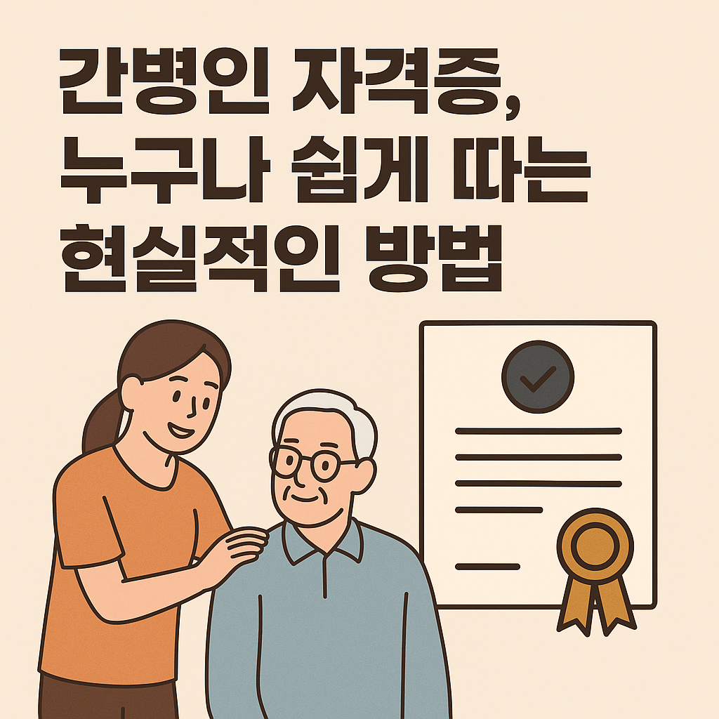 간병인 자격증 취득방법