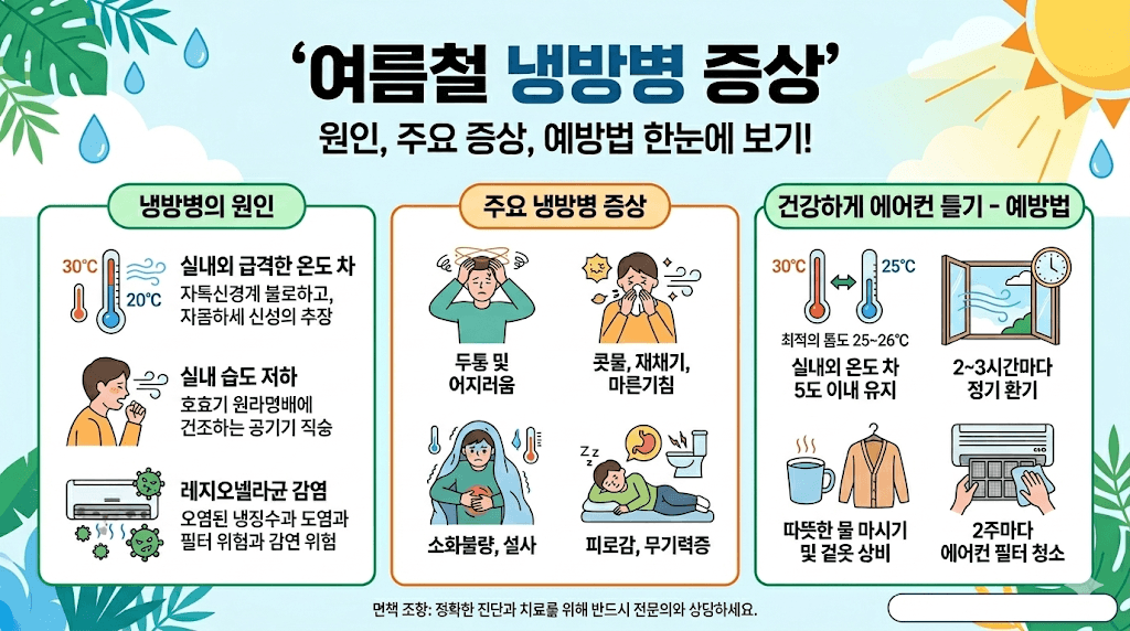여름철 냉방병 증상