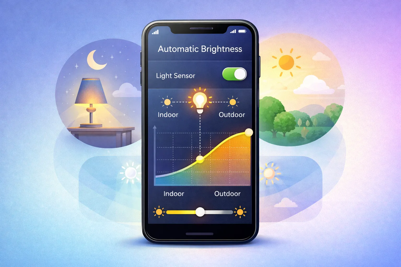 스마트폰 자동 밝기 (설정방법, 배터리, 눈건강, 센서오류)