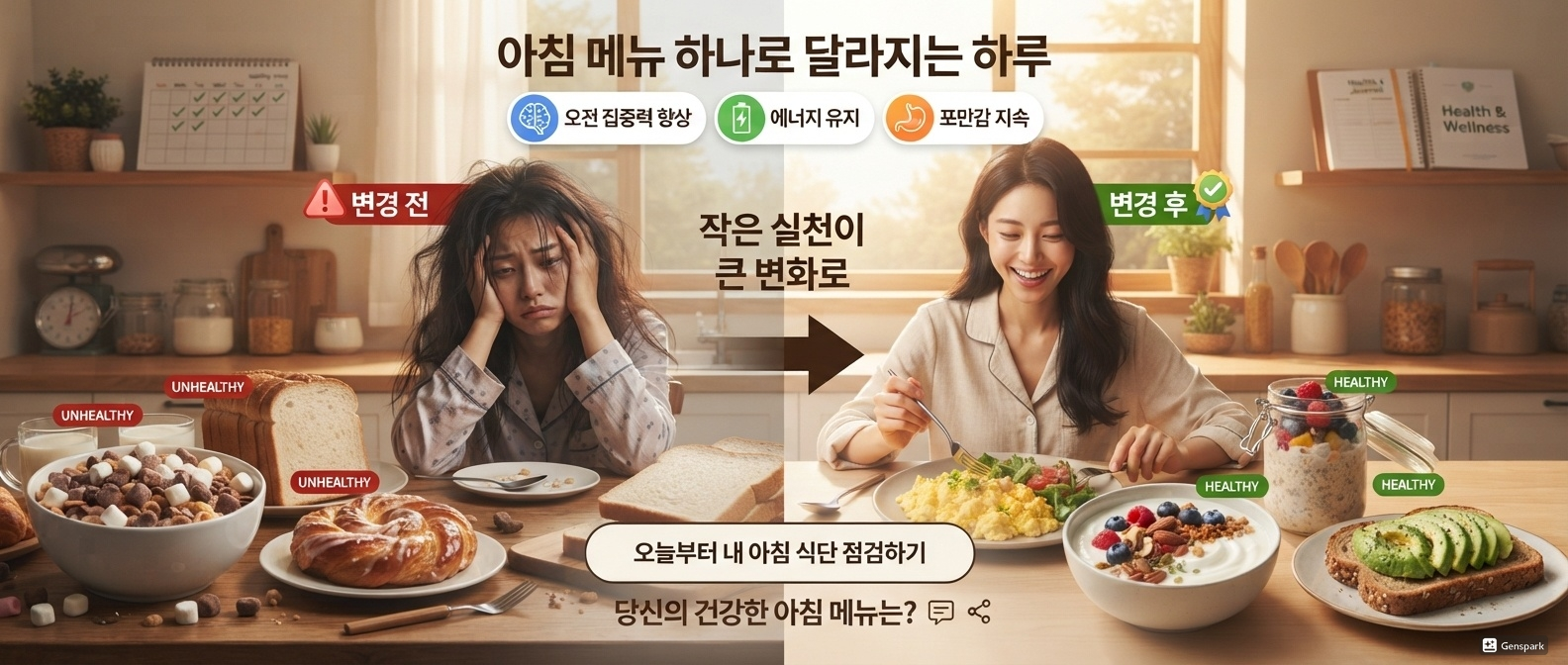 아침 메뉴 하나로 달라지는 하루