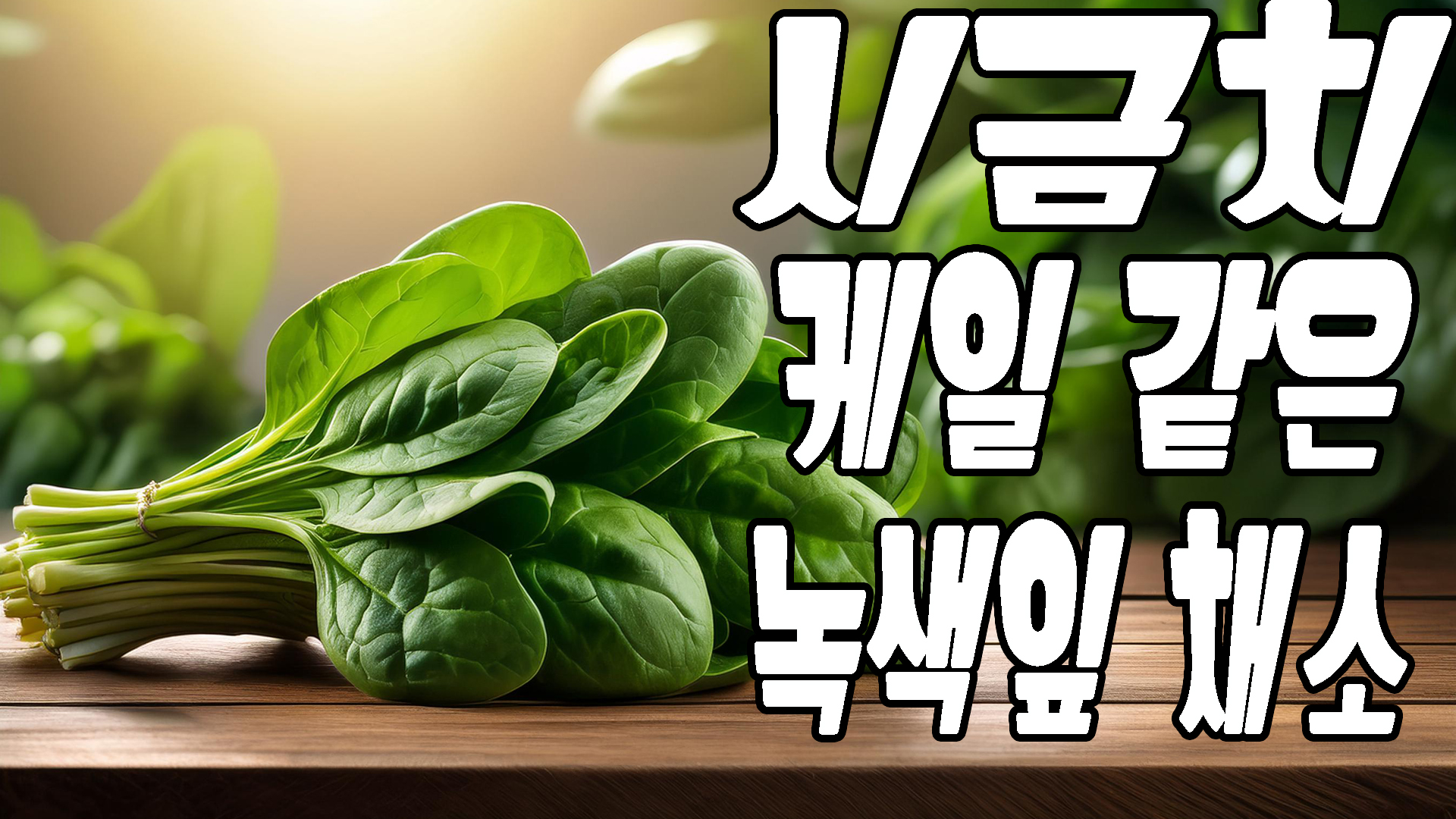 시금치 케일같은 녹색잎 채소