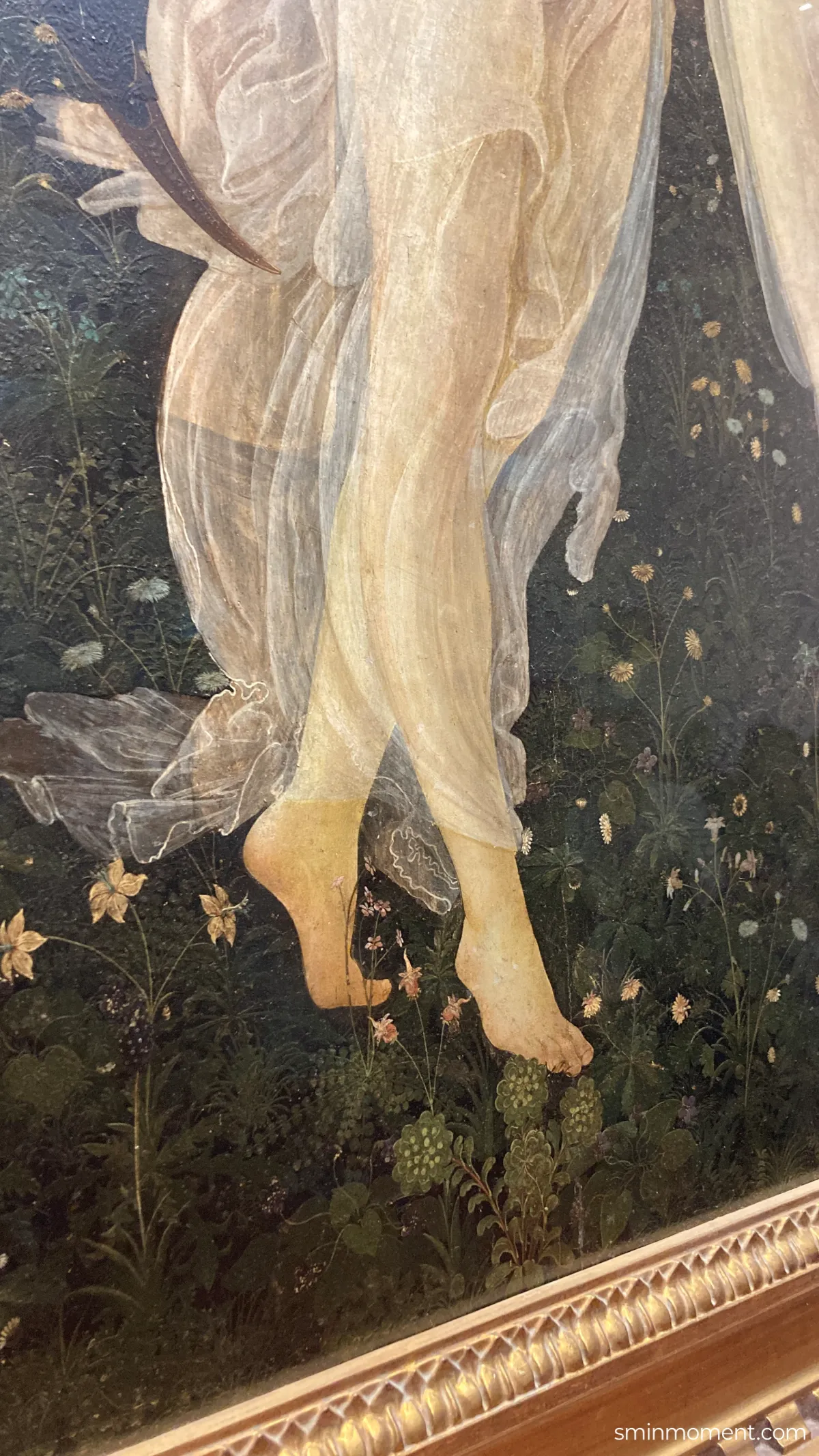 이탈리아-피렌체-우피치미술관-보티첼리-봄-세부-옷