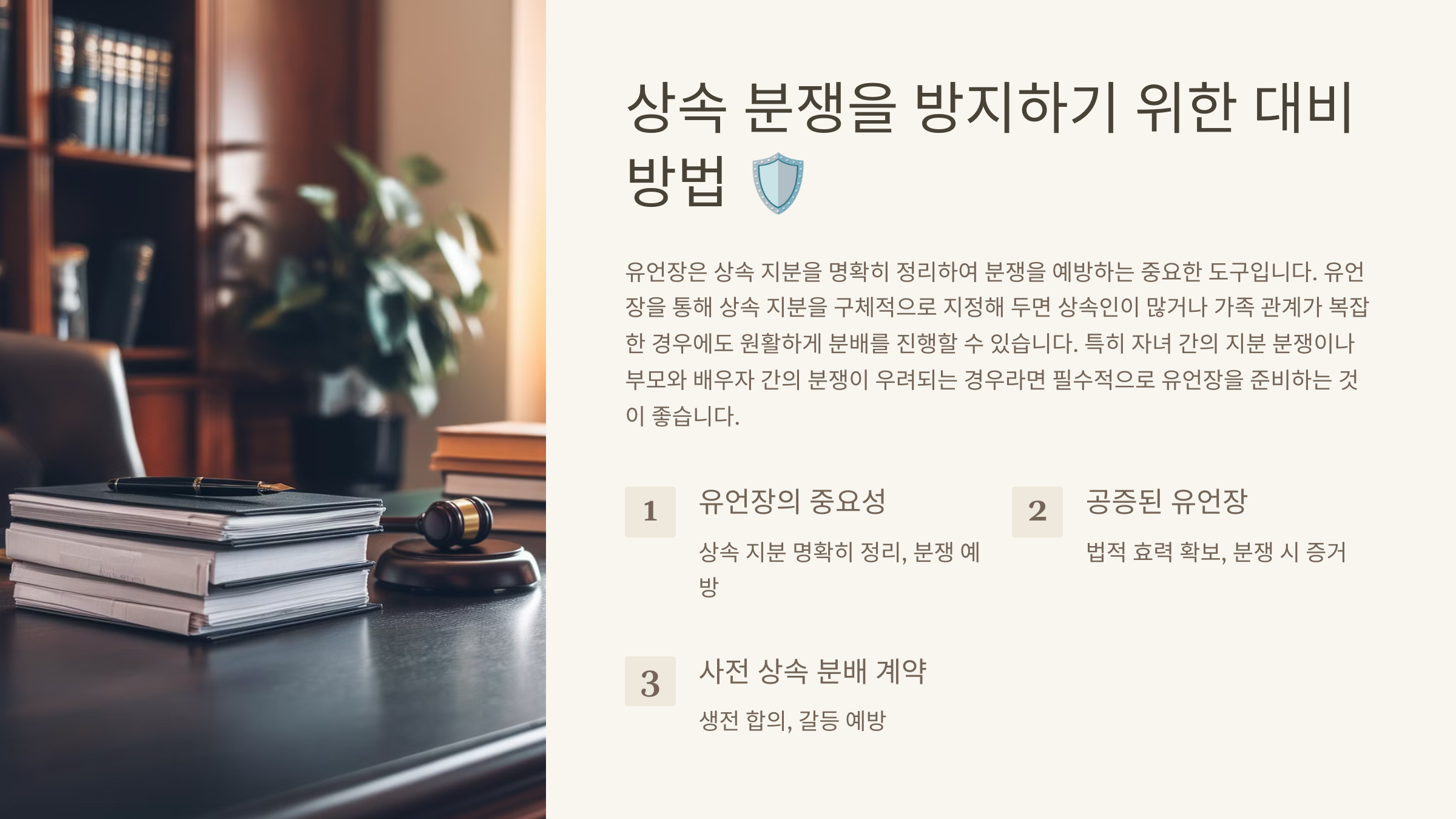 상속 분쟁을 방지하기 위한 대비 방법