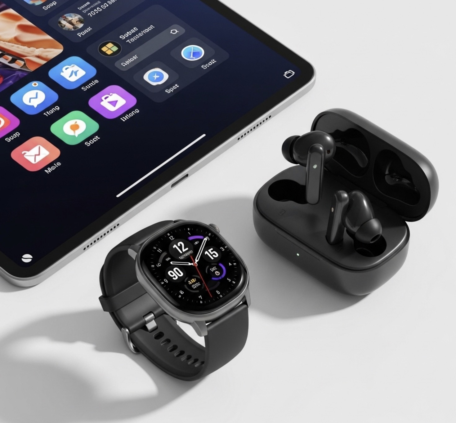 10대가 받고싶어하는 스마트 기기 태블릿, 스마트워치, 무선이어폰 사진