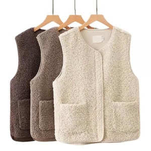 겨울 여성 양털조끼 뽀글이조끼 김장 할머니 털조끼