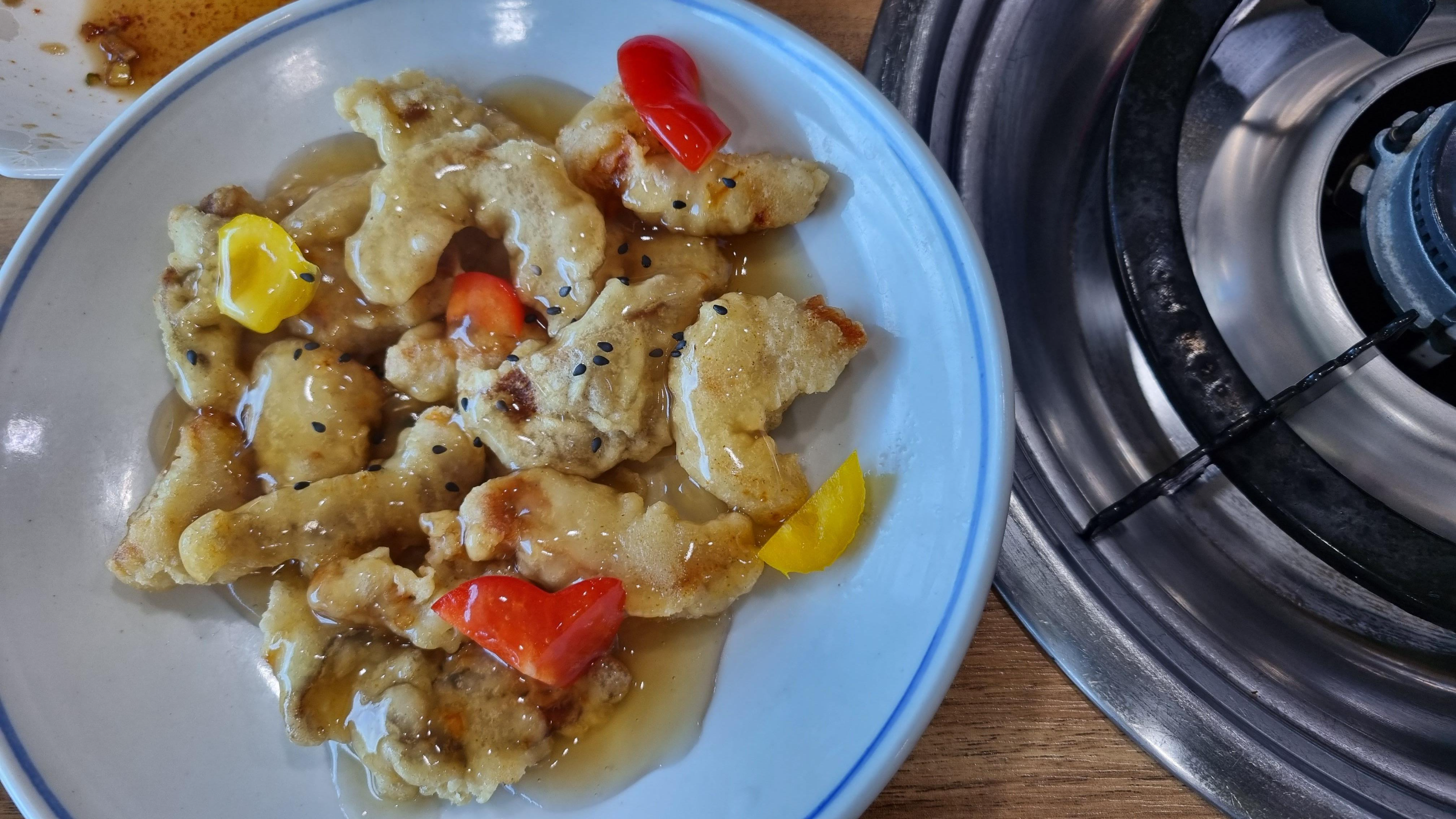 충주 감나무집 꿩탕수육