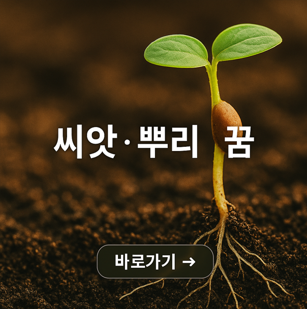 씨앗 뿌리 꿈