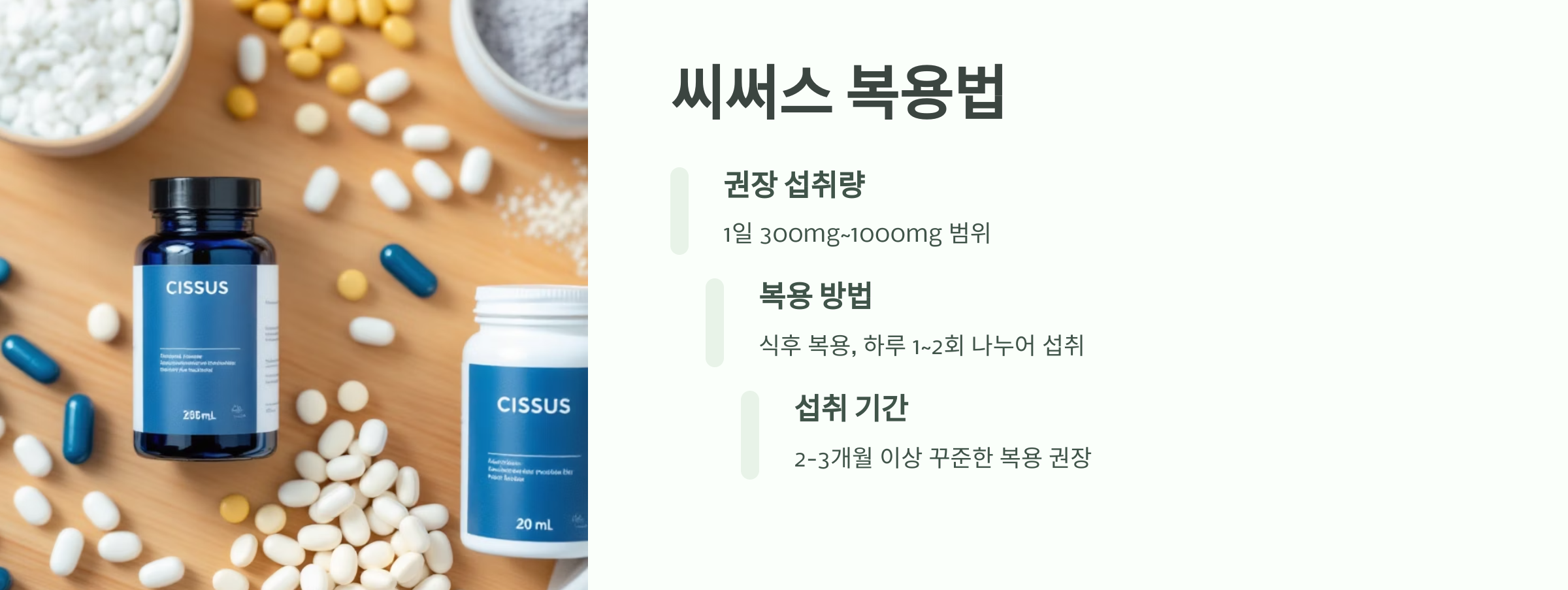 씨써스의 복용법을 알려주는 이미지