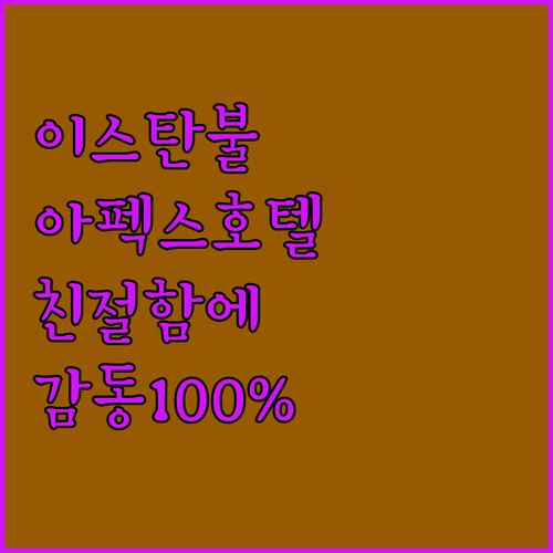 이스탄불 아펙스 호텔, 재방문 의사 ..