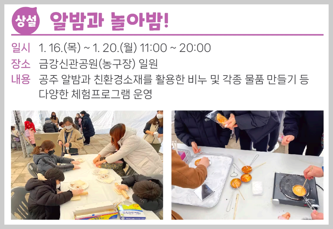 겨울공주 군밤축제