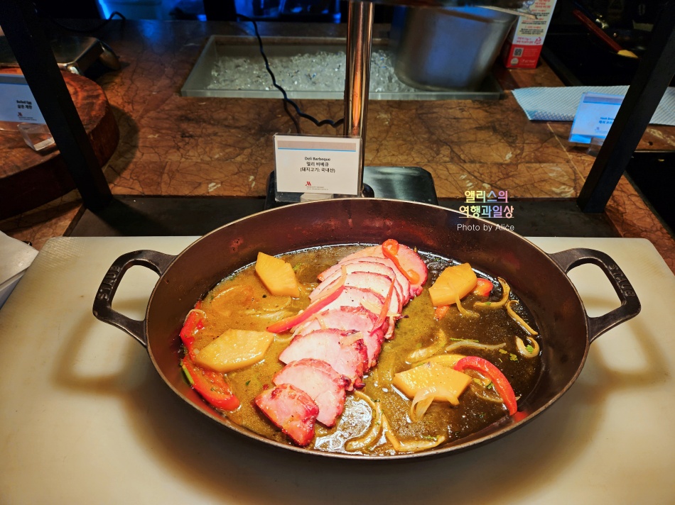 제주신화월드 메리어트 리조트 조식 스카이 온 파이브 다이닝 조식 후기