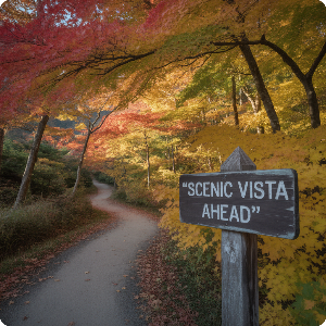 2025년 단풍 절정 시기 &ndash; 강원&middot;경상 단풍 명소 가상 이미지