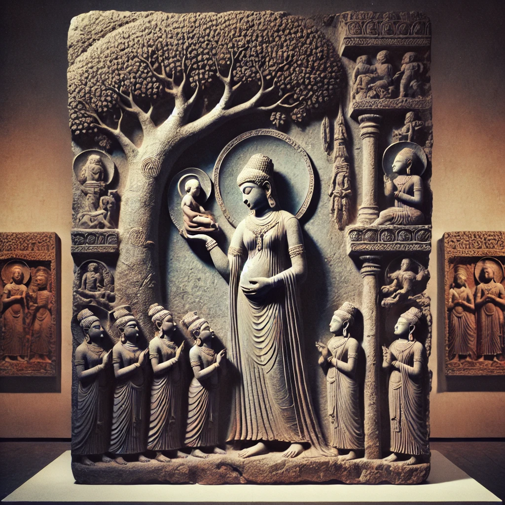 간다라 양식 석재 예술의 관련 이미지