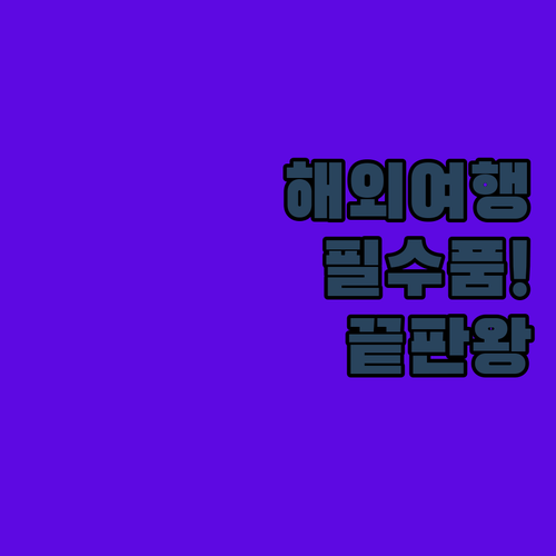 해외여행용 멀티어댑터 추천 및 고속충..