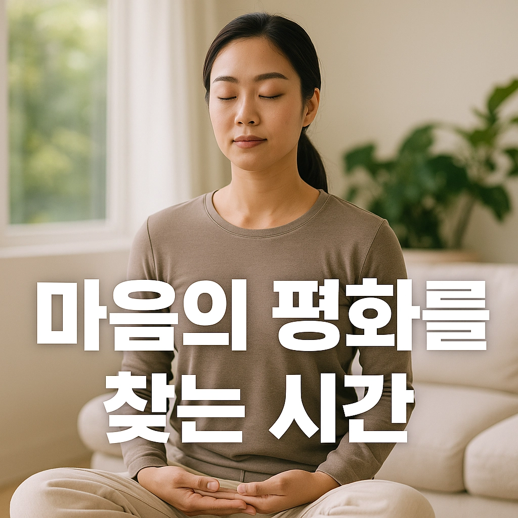 스트레스 줄이는 명상 가이드