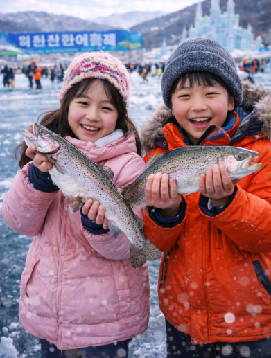 산천어축제 얼음낚시 현장접수