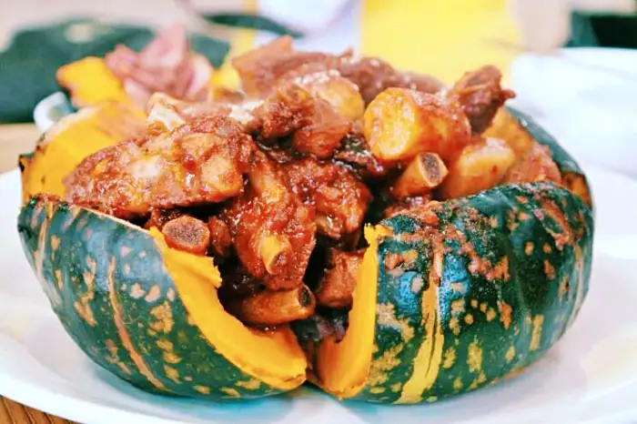 포천 아트밸리 맛집 단호박등갈비찜, 단호박소갈비찜