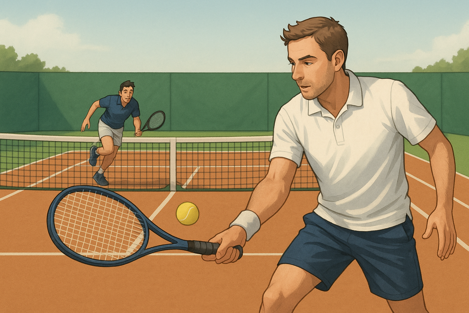 테니스 드롭샷 사용법과 전략 관련 사진