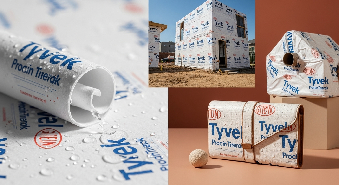 찢어지지 않는 종이? 꿈의 신소재, 타이백(Tyvek) 원단 원리와 활용법 (건축/패션)