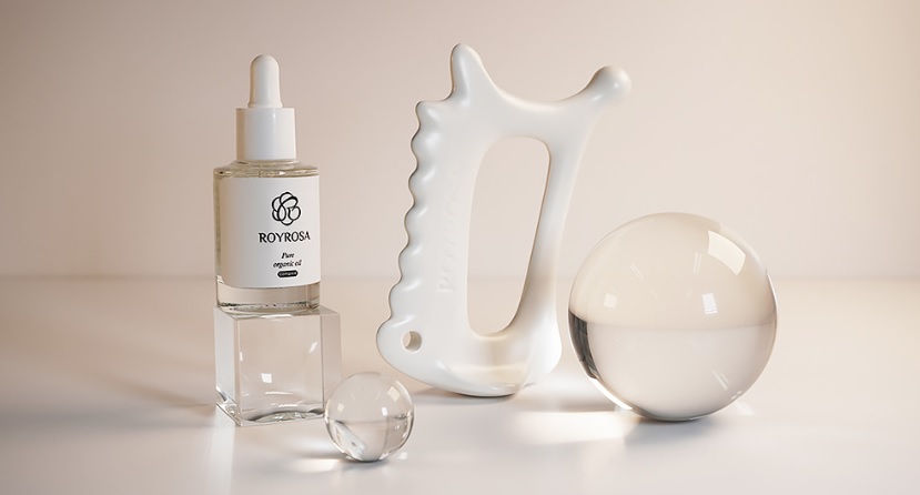 로이로사 마법괄사 마사지기와 오가닉 오일