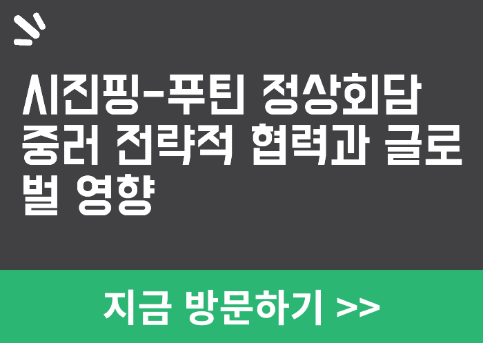 중국 러시아 정상회담 결과
