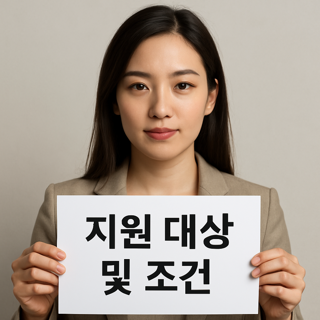 지원 대상 및 조건