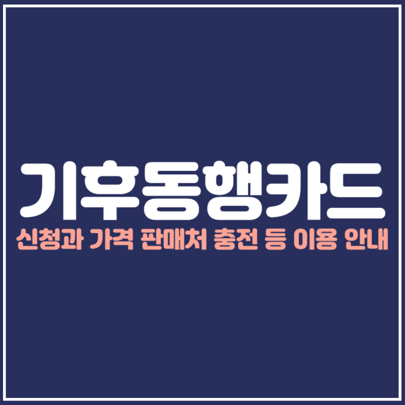 기후동행카드