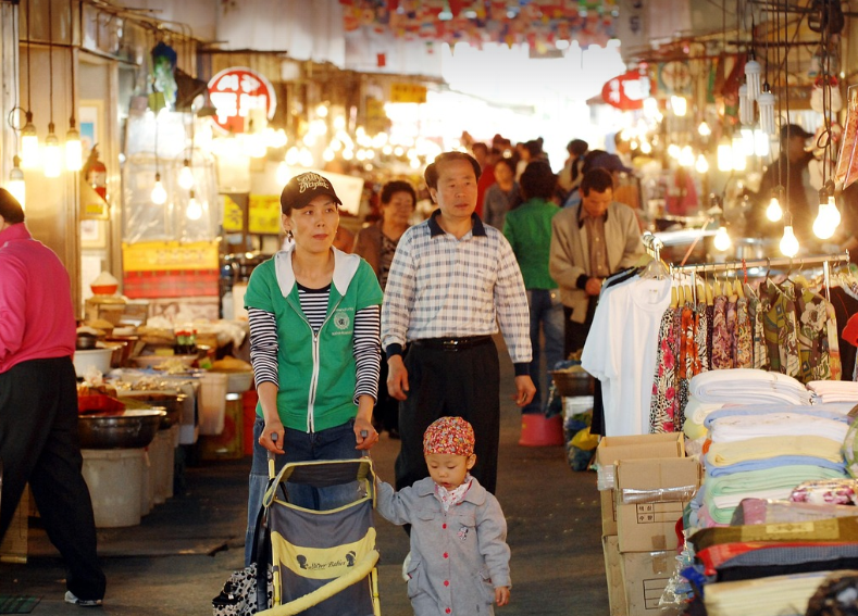 전통시장의 모습