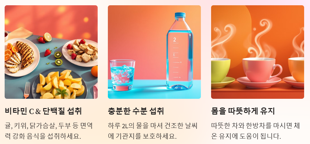 면역력 유지 감기예방