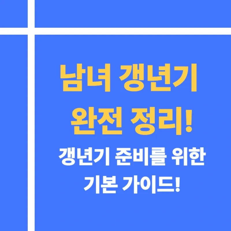 갱년기
