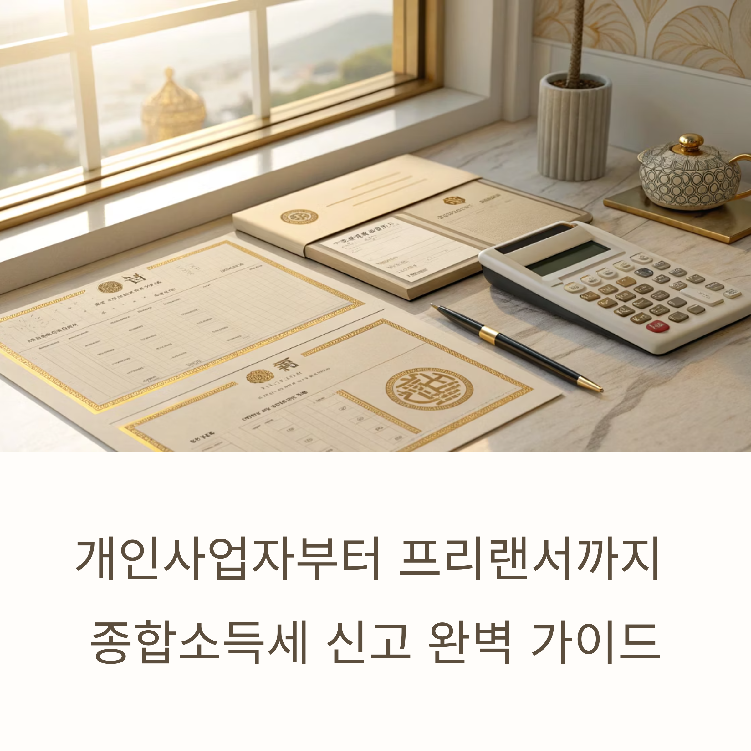 2025년 종합소득세 신고, 놓치면 안 되는 핵심 전략