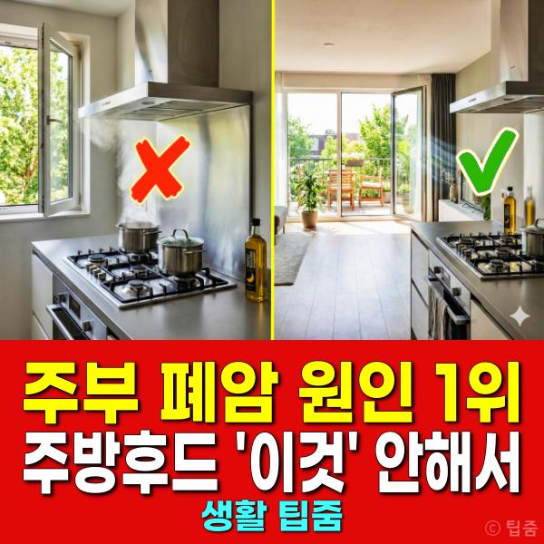 주부 폐암 원인 1위 주방후드