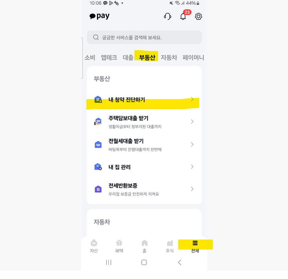 카카오페이 청약신청