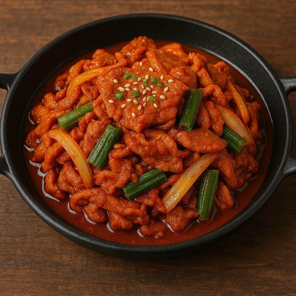 맛있게 잘 볶아진 제육볶음