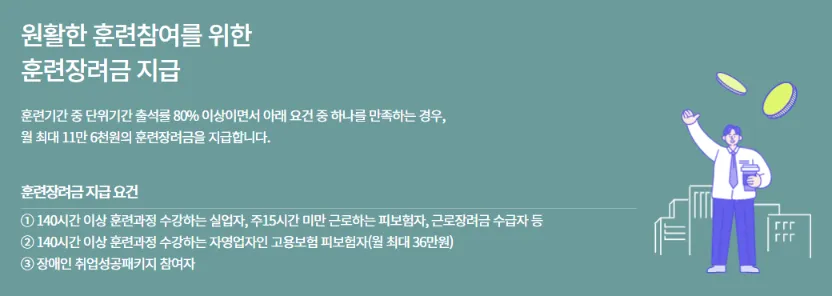 내일배움카드-훈련장려금-지급