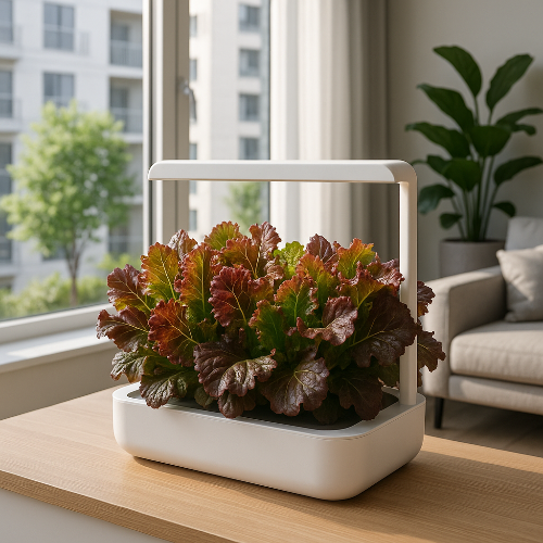 아파트 실내 농업에 적합한 적상추 기르기(잎채소류)