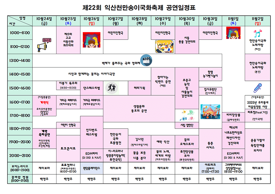 제22회 익산 천만송이 국화축제 2025 : 일정·프로그램·볼거리 총정리