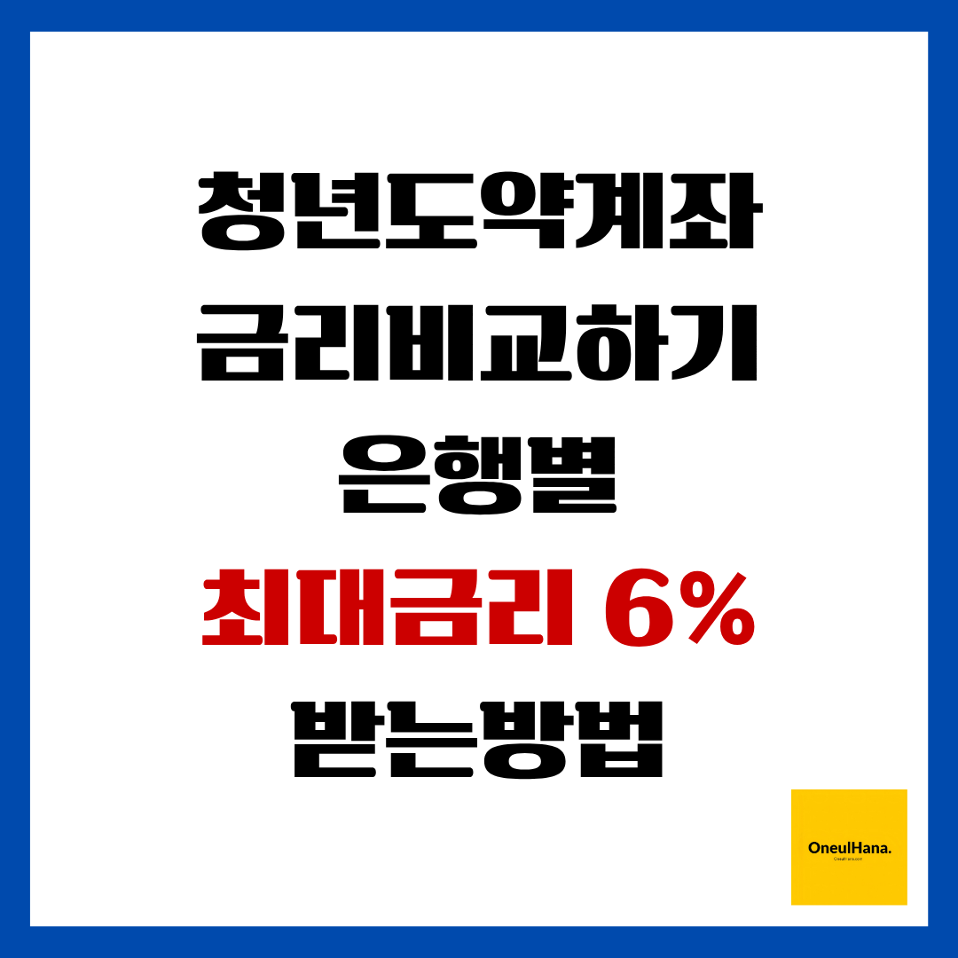 청년도약계좌 금리비교하기