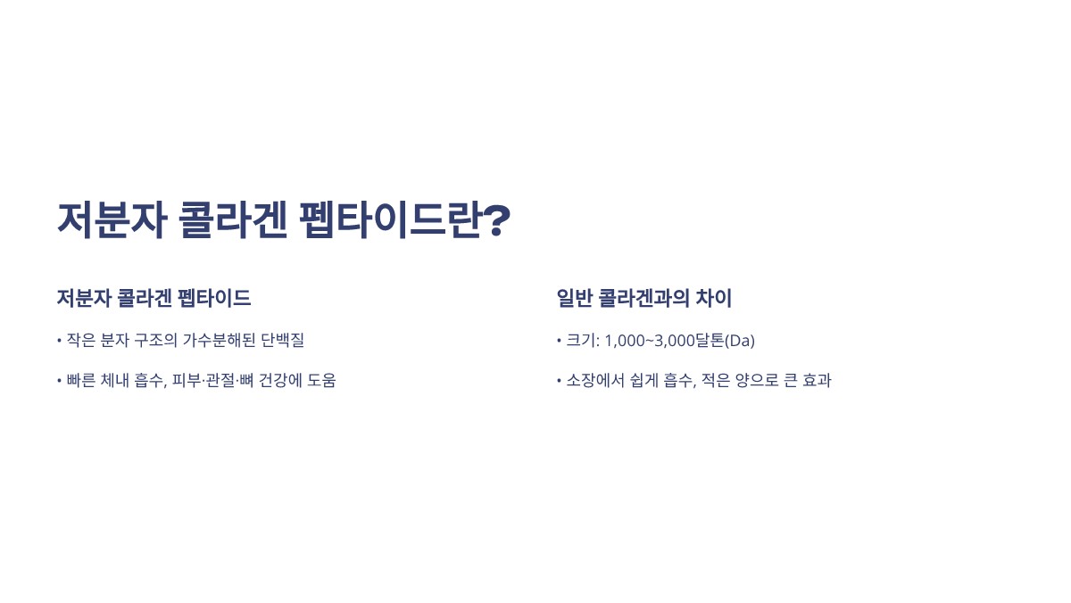 저분자 콜라겐 펩타이드
