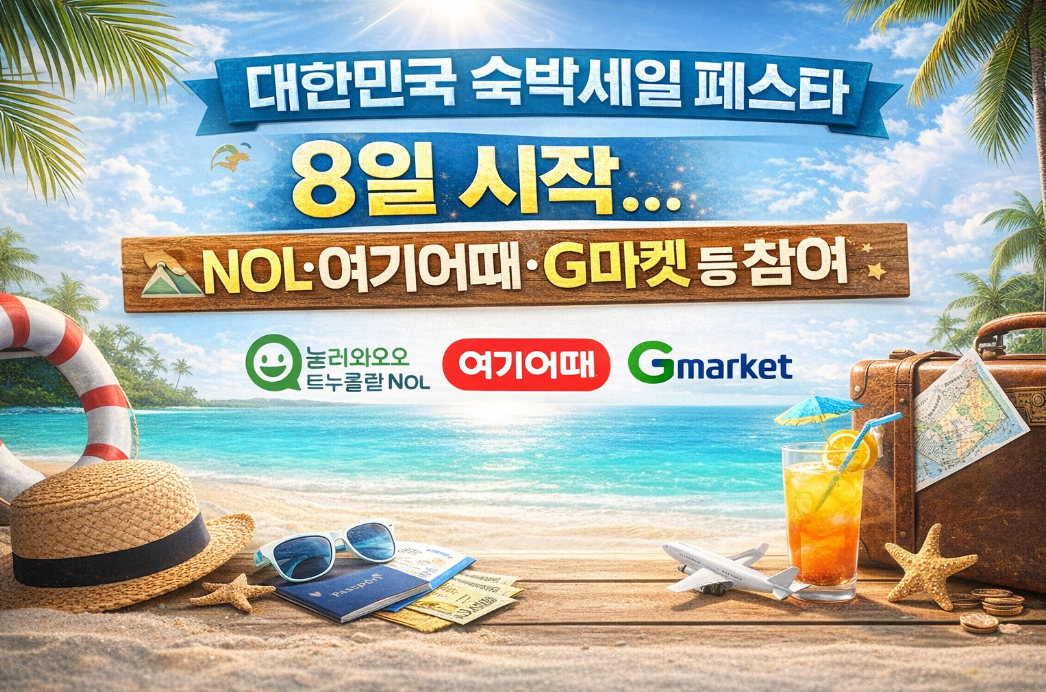 NOL·여기어때·G마켓 등 참여, 숙박세일페스타 혜택 100% 받는 법