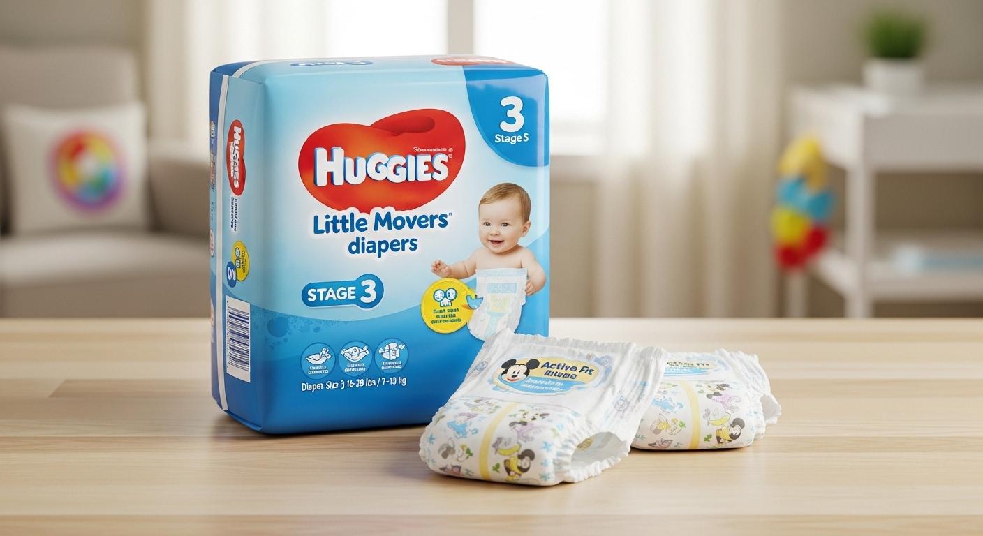 하기스 기저귀 3단계