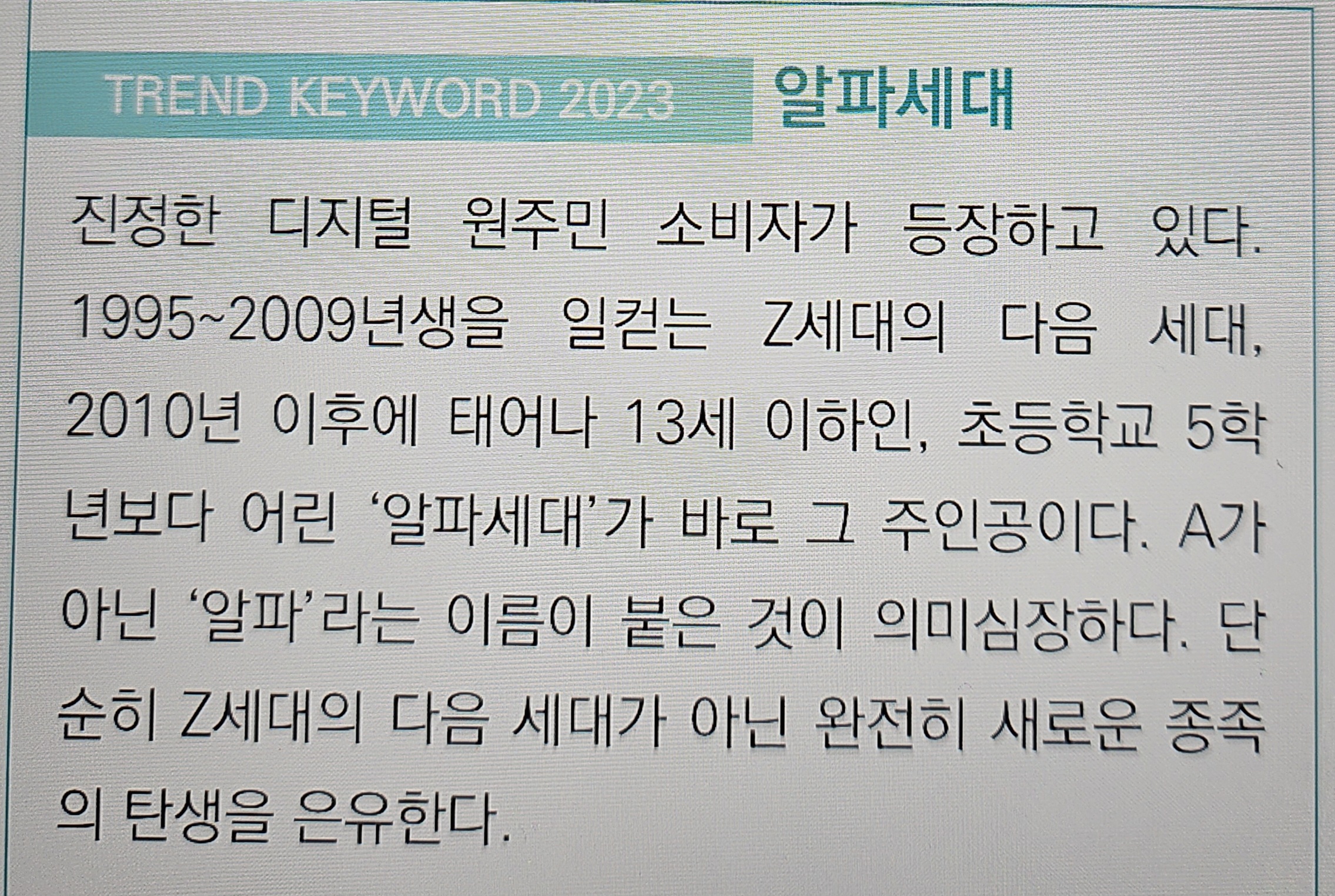 알파세대