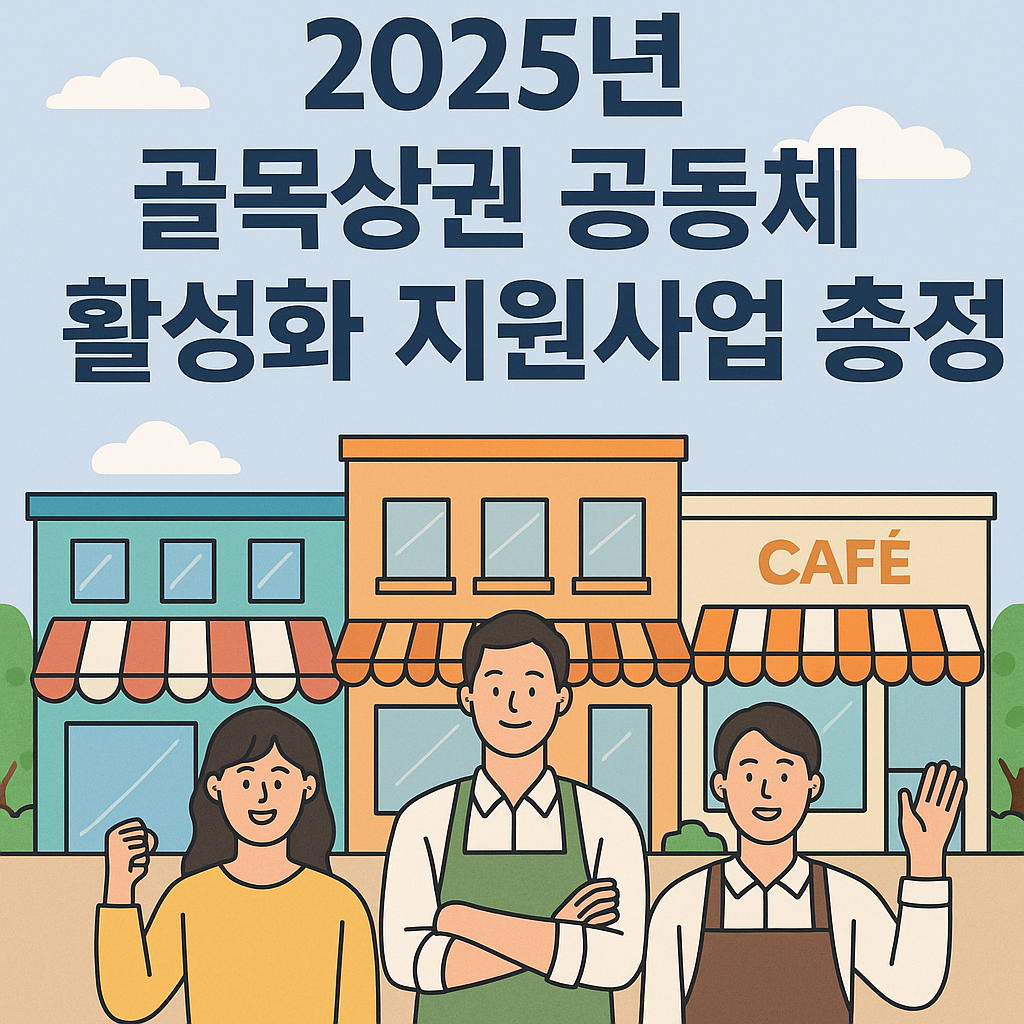 2025 골목상권 공동체 활성화 지원사업 총정리