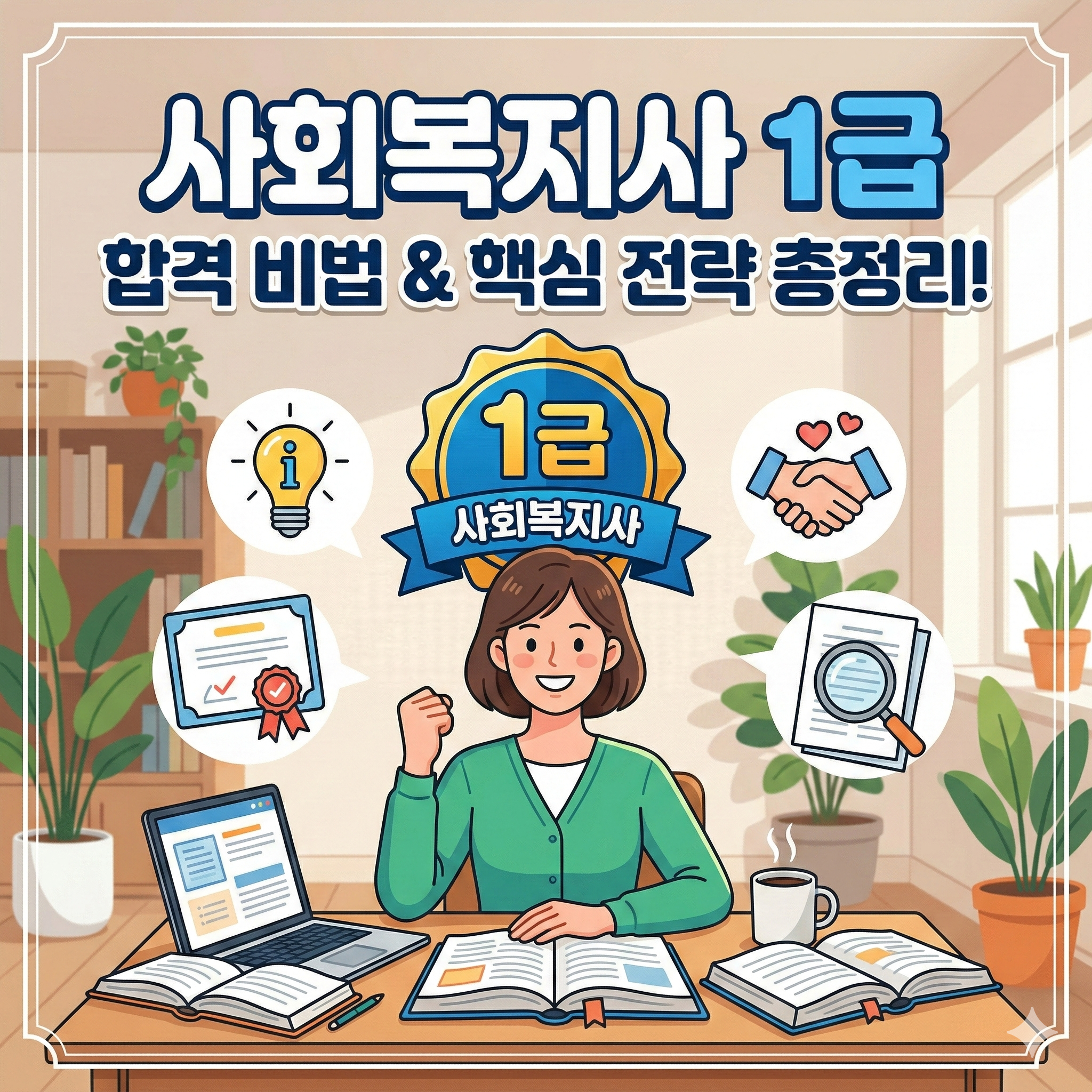 사회복지사 1급 시험 자격요건 및 효율적인 합격 전략 총정리
