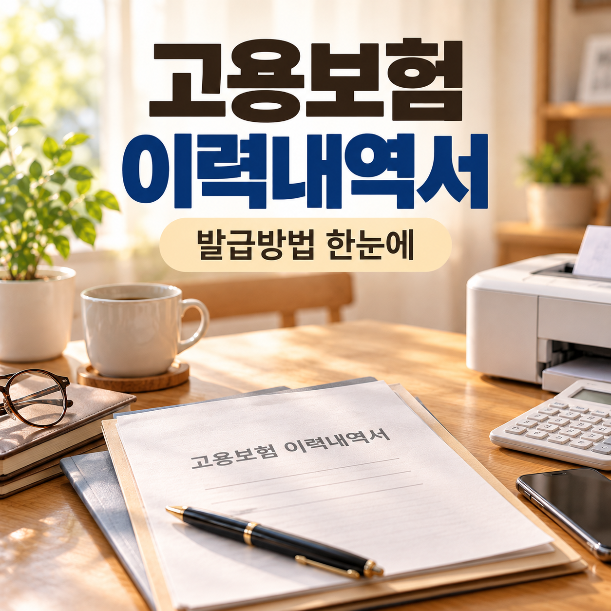 고용보험 이력내역서 발급방법 대표 이미지