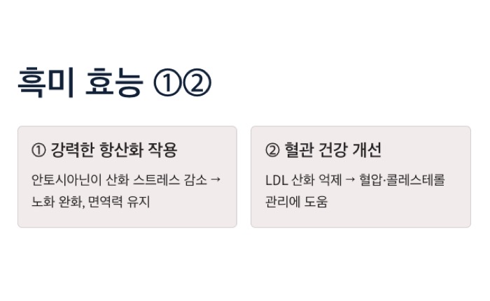 흑미 효능 강력한 항산화