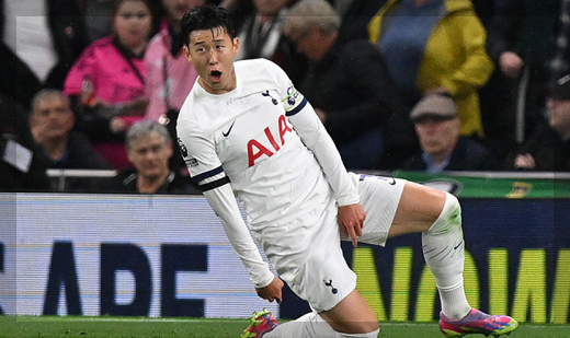 전반 37분 손흥민 선제골 후 세레머니