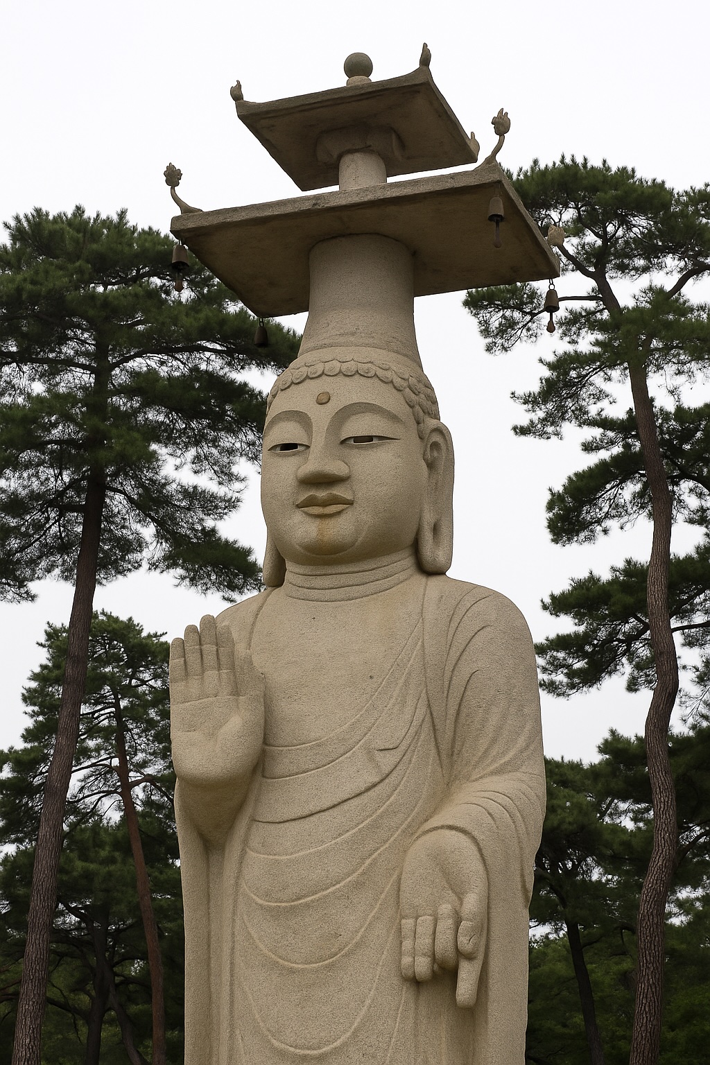 논산 관촉사 석조미륵보살입상 이미지