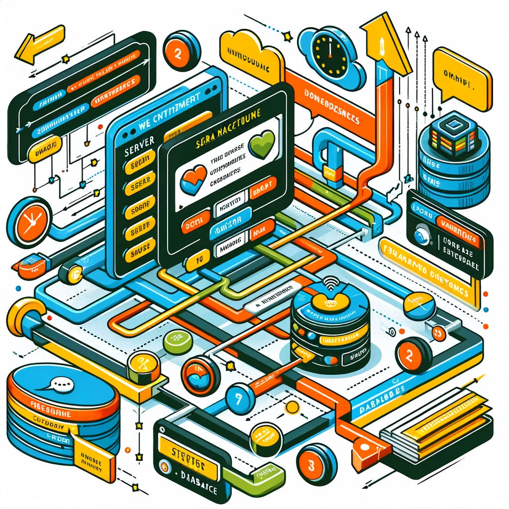 서버와 채팅 관련 이미지